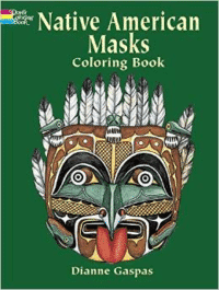 Native American Masks Coloring Book