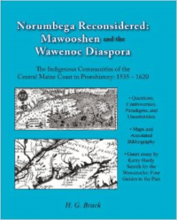 Norumbega Reconsidered: Mawooshen and the Wawenoc Diaspora