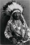 Red Cloud Native American Lakota Chief with Headress (Famous Portraits): Blank 150 Page Lined Journal for Your Thoughts, Ideas, and Inspiration